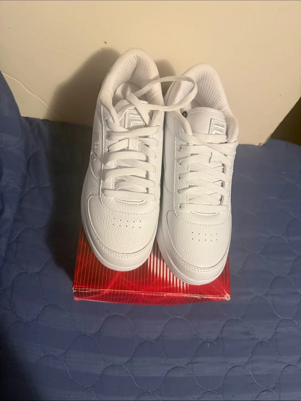 Fila All-White Low Top Trainers